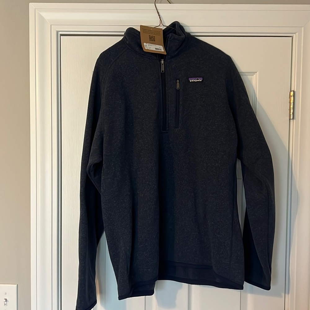 Patagonia Men’s Better Sweater 1/4 Zip Classic Navy Size XL new with tags